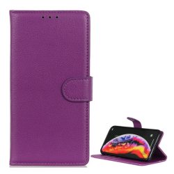   HUSĂ! - Husă stativă, efect piele (FLIP, deschidere laterală, desktop, premium) LILA Samsung Galaxy A40 (SM-A405F)