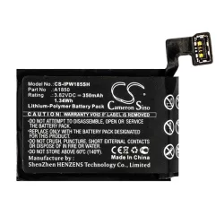   Baterie Li-Polymer CAMERON SINO (3,82V/350mAh, compatibil Apple A1850) NEGRU Apple Watch Series 3 42mm