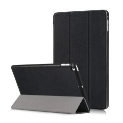   Carcasă în picioare, efect piele (FLIP activ, deschidere laterală, TRIFOLD, suport de birou) NEGRU Apple IPAD mini 4, IPAD mini 5 (2019)