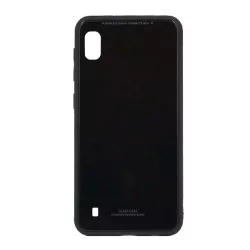   HUSĂ! - Protectie din plastic pentru telefon (rezistenta la impact mediu, spate din sticla) NEGRU Samsung Galaxy A10 (SM-A105F)