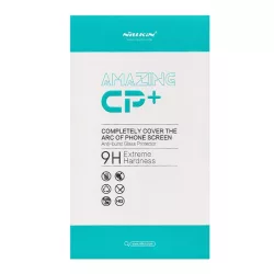   Sticlă de protecție pentru ecran NILLKIN CP+ (margine rotunjită 2.5D, curbată, lipici complet, rezistent la zgârieturi, filtrare UV, 0,33 mm, 9H) NEGRU Huawei Y7 2019 (Y7 Prime 2019)