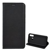   Husă stativă cu efect de piele (FLIP, deschidere laterală, desktop) negru Huawei P30 Lite (Nova 4e)
