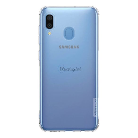Protector de telefon din silicon NILLKIN NATURE (rezistență medie la impact, colț cu pernă de aer, 0,6 mm, ultrasubțire) TRANSPARENT Samsung Galaxy A30 (SM-A305F), Samsung Galaxy A20 (SM-A205F)