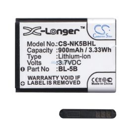   CAMERON SINO Baterie 900mAh LI-ION (compatibil BL-5B) Nokia 6124 Classic, 5320, 5070