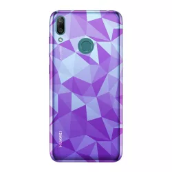   HUSĂ! - Protectie de telefon din silicon (3D, model de diamant) ROZ Huawei Y7 2019 (Y7 Prime 2019)