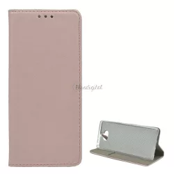   HUSĂ! - Carcasa in picioare, efect piele (FLIP, deschidere laterala, functie de suport pentru birou) ROSE GOLD 2 Sony Xperia 10 (L4113)