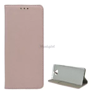 HUSĂ! - Carcasa in picioare, efect piele (FLIP, deschidere laterala, functie de suport pentru birou) ROSE GOLD 2 Sony Xperia 10 (L4113)