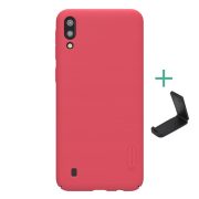   Protector de telefon din plastic NILLKIN SUPER FROSTED (cauciucat, suprafață aspră + suport de birou) ROȘU Samsung Galaxy A10 (SM-A105F)