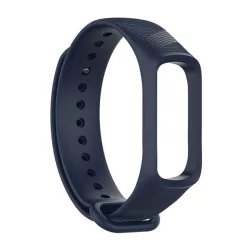   Curea de schimb (dimensiune personalizată, silicon, dungi) ALBASTRU ÎNCHIS Samsung Galaxy Fit E Sport (SM-R375)