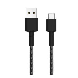   XIAOMI cablu de date (USB - Type-C, încărcător rapid, 100cm, țesut/șiret) NEGRU