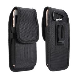   HUSĂ! - Geantă permanentă, material textil (universală, husă pentru curea cu închidere în talie, velcro, suport pentru carduri bancare, impermeabilă, dimensiune 5.7-6.3") NEGRU