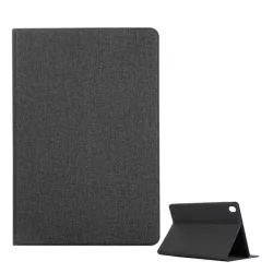   Carcasa in picioare, efect piele (FLIP, deschidere laterala, suport de masa, efect textil) NEGRU Huawei MediaPad M6 10.8 LTE, Huawei MediaPad M6 10.8 WIFI