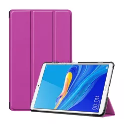   Husă în picioare, efect piele (FLIP activ, deschidere laterală, TRIFOLD, suport de birou) PURPLE Huawei MediaPad M6 8.4 LTE, Huawei MediaPad M6 8.4 WIFI