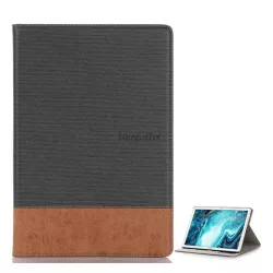   Husă în picioare, efect piele (FLIP activ, deschidere laterală, suport de birou) GRI/MARO Huawei MediaPad M6 10.8 LTE, Huawei MediaPad M6 10.8 WIFI