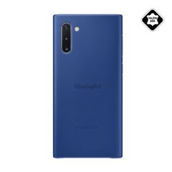   HUSĂ! - Protectie de telefon din plastic SAMSUNG (spate din piele naturala) ALBASTRU Samsung Galaxy Note 10 (SM-N970F)