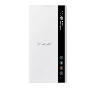 HUSĂ! - SAMSUNG Standing Husă (Active FLIP, deschidere laterală, Clear View Husă) alb  Samsung Galaxy Note 10 (SM-N970F)