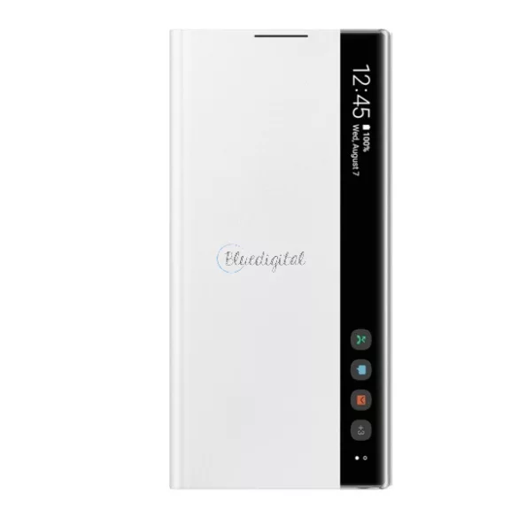 HUSĂ! - SAMSUNG Standing Husă (Active FLIP, deschidere laterală, Clear View Husă) alb  Samsung Galaxy Note 10 (SM-N970F)