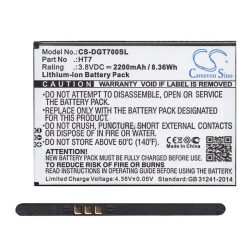   Baterie CAMERON SINO Li-Ion (3,8V/2200mAh, compatibil Doogee HT7) NEGRU Homtom HT7