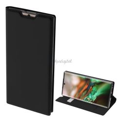   HUSĂ! - Husa DUX DUCIS SKIN PRO in picioare, efect piele (FLIP, deschidere laterala, suport card bancar, functie suport birou) NEGRU Samsung Galaxy Note 10 (SM-N970F)
