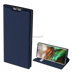   HUSĂ! - Husa DUX DUCIS SKIN PRO in picioare, efect piele (FLIP, deschidere laterala, suport card bancar, functie suport birou) ALBASTRU INCHIS Samsung Galaxy Note 10 (SM-N970F)