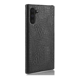   HUSĂ! - Protecție din plastic pentru telefon (efect piele, model piele de crocodil) negru Samsung Galaxy Note 10 (SM-N970F)