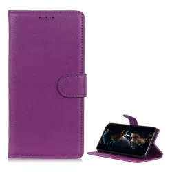   HUSĂ! - Husă în picioare, efect piele (FLIP, deschidere laterală, funcție de suport pentru birou, premium) PURPLE Apple iPhone 11