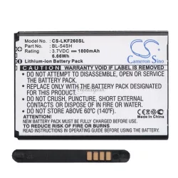   Baterie CAMERON SINO Li-Ion (3,7V/1800mAh, compatibil cu LG BL-54SG) NEGRU LG AKA (H788), LG Magna (C90), LG L90 (D405N), LG L80 (D380), LG L80+ L Bello (D331) ), LG L80+ L Bello Dual (D335), LG L90 dual (D410n), LG G3 S (D722), LG G4c (H525n)
