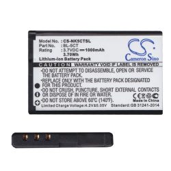   Baterie CAMERON SINO 1000mAh LI-ION (compatibil BL-5CT) Nokia 3720 Classic, Nokia 5220, Nokia 6303 Classic, Nokia 6730 Classic, Nokia 6303i Classic, Nokia C3-01 Touch and Type, Nokia C5-00, Nokia C6-01, Nokia C5-00.2, Nokia C3