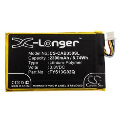   Baterie CAMERON SINO Li-Polymer (3,8V/2300mAh, compatibil CAT TYS13G02Q) BLACK CAT B35
