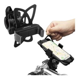   Suport telefon SPIGEN A250 pentru bicicletă (360°, poate fi atașat la ghidon, 2-3,5" lățime) NEGRU