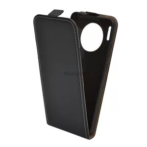 HUSĂ! - Husa in picioare, efect piele (FLIP, deschidere in jos, suport din silicon) NEGRU Huawei Mate 30