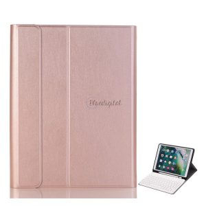 Husă stativă, efect piele (FLIP, tastatură bluetooth, desktop, QWERTY, engleză, suport Apple Pencil) GOLDEN Apple IPAD 10.2 (2019), Apple IPAD 10.2 (2020), Apple IPAD 10.2 (2021)