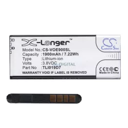   CAMERON SINO Baterie Li-Ion (3.8V/1900mAh, compatibil Alcatel TLI019D7) BLACK Alcatel 1 (OT-5033D)