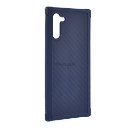   HUSĂ! - Protector de telefon din silicon ROAR CARBON ARMOR (rezistență medie la impact, colț cu pernă de aer, model carbon) ALBASTRU Samsung Galaxy Note 10 (SM-N970F)