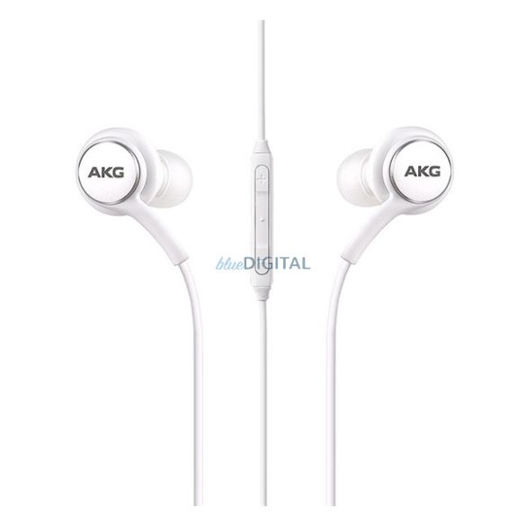 Căști SAMSUNG STAREO (mufă de 3,5 mm, buton de înregistrare, control al volumului, 2 perechi de muguri de urechi, Tuned by AKG) ALB