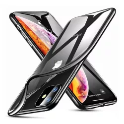   HUSĂ! - Protector de telefon din silicon ESR ESSENTIAL CROWN (rezistență medie la impact) NEGRU Apple iPhone 11 Pro Max
