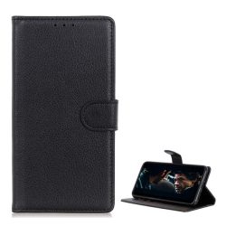   HUSĂ! - Carcasa in picioare, efect piele (FLIP, deschidere laterala, functie suport birou, premium) NEGRU Vodafone Smart N10 (VFD630)