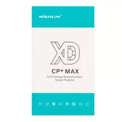   NILLKIN XD CP+MAX sticlă de protecție a ecranului (3D, acoperire completă, compatibil cu carcasă, fără amprentă, 0,33 mm, 9H) NEGRU Xiaomi Redmi Note 8T
