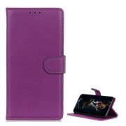   Husă stativă, efect de piele (FLIP, deschidere laterală, desktop, premium) LILA Xiaomi Redmi Note 8T