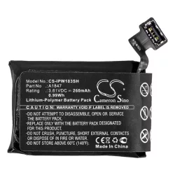   Baterie Li-Polymer CAMERON SINO (3,81V/260mAh, compatibil cu Apple A1847) NEGRU Apple Watch Series 3 38mm