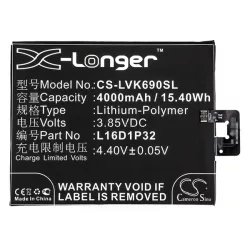   Baterie CAMERON SINO Li-Polymer (3.85V/4000mAh, compatibil cu Lenovo L16D1P32) NEGRU