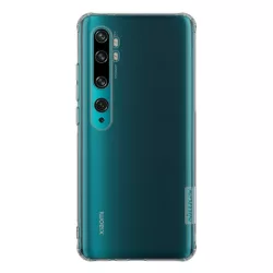   HUSĂ! - Protector de telefon din silicon NILLKIN NATURE (rezistență medie la impact, colț cu pernă de aer, 0,6 mm, ultra-subțire) GREY Xiaomi Mi Note 10 Pro, Xiaomi Mi Note 10