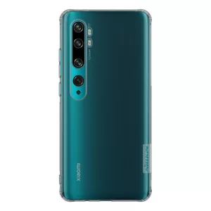 HUSĂ! - Protector de telefon din silicon NILLKIN NATURE (rezistență medie la impact, colț cu pernă de aer, 0,6 mm, ultra-subțire) GREY Xiaomi Mi Note 10 Pro, Xiaomi Mi Note 10