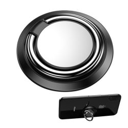   Inel de suport (metalic, adeziv, suport telefon, 360°) NEGRU