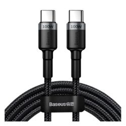   BASEUS CAFULE cablu de date (Type-C - Type-C, 100W, încărcător rapid PD 3.0, 200cm, șiret) GREY