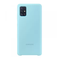   HUSĂ! - SAMSUNG silicon telefon protecțieCLEAR albastruSamsung Galaxy A51 (SM-A515F)