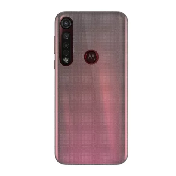 HUSĂ! - Protectie din plastic pentru telefon (cauciucat) TRANSPARENT Motorola Moto G8 Plus (XT2019)