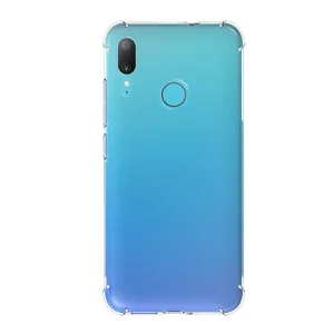 HUSĂ! - Protectie din silicon pentru telefon (rezistenta la impact mediu, colt cu perna de aer) TRANSPARENT Motorola Moto E6 Plus (XT2052)