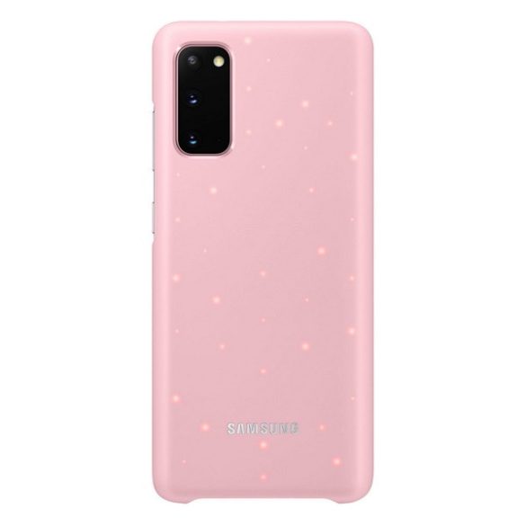 HUSĂ! - Protectie din plastic SAMSUNG pentru telefon (ultra-subtire, functie de notificare a apelurilor si mesajelor, iluminare LED) ROZ Samsung Galaxy S20 (SM-G980F), Samsung Galaxy S20 5G (SM-G981U)