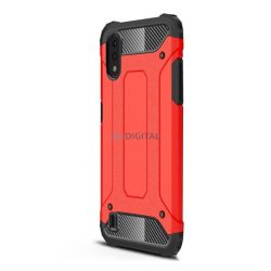   Protecție din plastic pentru telefon Defender (rezistență medie la impact, toc cu pernă de aer, interior din silicon, efect metalic) PIROS Samsung Galaxy A01 (SM-A015F)